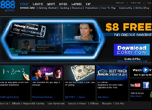 888 Poker website.
